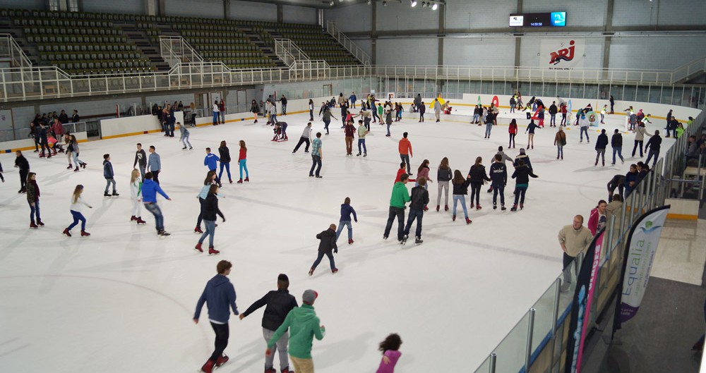 En Luik heeft een schaatsbaan aangelegd …