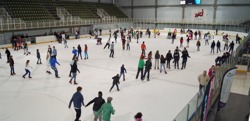 En Luik heeft een schaatsbaan aangelegd …